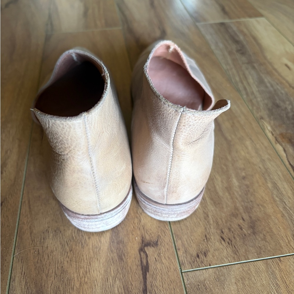 Free People Beige Leather D'Orsay Flats - Picture 4 of 5
